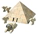 HABA Pyramid Wooden Architectural Building Blocks 67 Piece Set - Build Chambers for the Sarcophagus