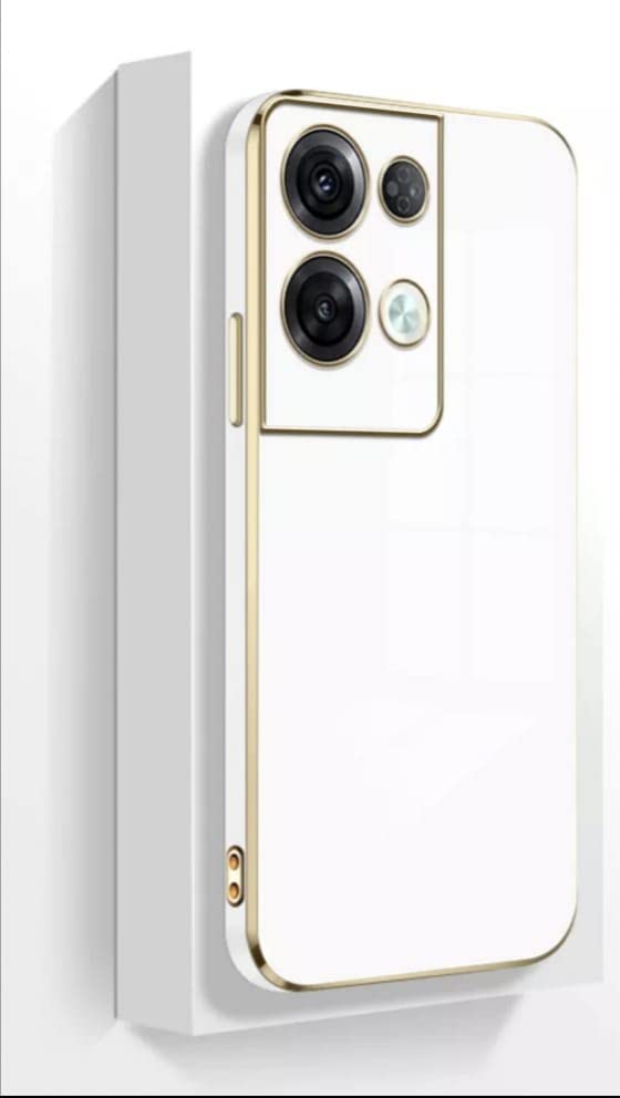 Apurb Store for Oppo Reno 8 5G Luxury Square Plating Phone Case Solid Color Soft Silicone Back Cover (for Oppo Reno 8 5G, White) (B0B9CGPF4H) Amazon Price History, Amazon Price Tracker