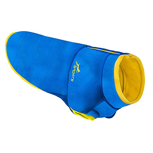 KUTKUT Dog Fleece Jacket | Half Zip Pullover Small Dog Sweater Jacket | Winter Cold Weather Dog Polar Fleece Clothes for Yorkie, Maltese, Chihuahua etc. (Blue Size: L, Chest: 48cm) (B09H2FLPZB) Amazon Price History, Amazon Price Tracker