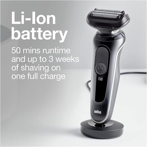 Image of Braun Electric Razor for Men, Series 5 5050cs Electric Shaver with Precision Trimmer, Body Groomer, Rechargeable, Wet & Dry Foil Shaver with EasyClean and Charging Stand