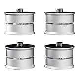 Monosaudio SP3924S HiFi Isolationsfüße 4 Stück, Aluminium Stoßdämpfer 39x24mm, Bis 200kg Belastbar für Verstärker Plattenspieler Subwoofer Lautsprecher