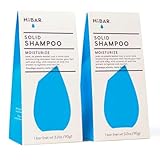 HIBAR Moisturize Shampoo Bar 2-Pack - Solid Bar Shampoo for Hair, Strengthening Formula, Suitable for All Hair Types, Long-Lasting, Travel-Friendly - Plastic Free Bars