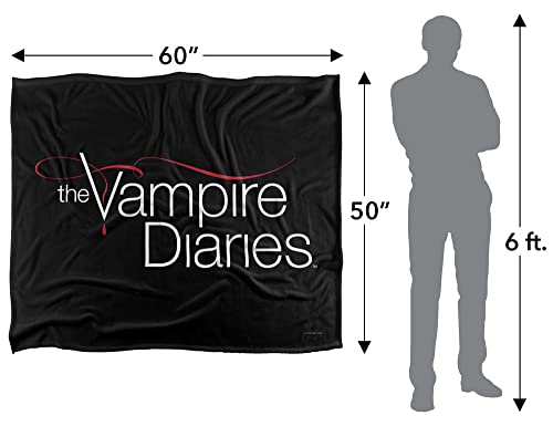 VAMPIRE DIARIES Silky Touch Kuscheldecke, Optimalweich, 152 x 127 cm