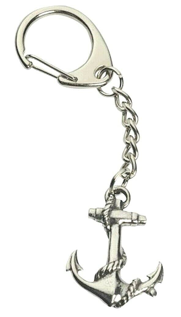 Westair Reproductions Ltd Ships Anchor Keyring Interlaced Pewter Souvenir Gift Boat Maritime Navy Captain