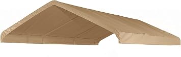 Professional 10 x 20 Heavy Duty Waterproof Beige Canopy Cover