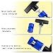2Pcs Hood Strut Clamp-Lifting Camps Car Tools,M14 Spark Plug Gap Spark Plug Caliper&Car Hood Prop,Multi-Purpose Snap On Lift Support Clamp for Hoods Tailgates Hatchbacks Trunks (Blue)