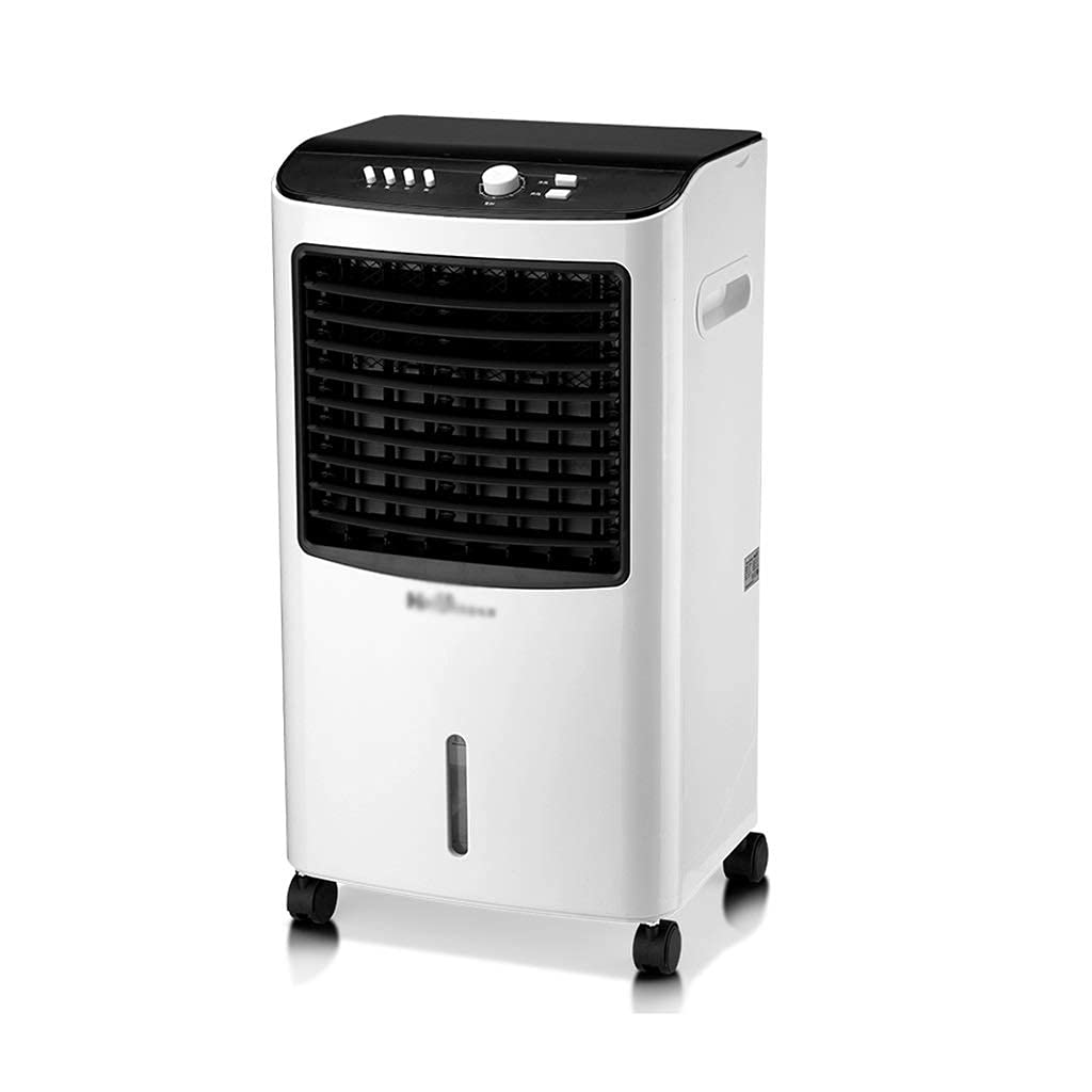 Raffrescatore Evaporativo, Condizionatore Evaporativo Portatile, Silenzioso, 380 m³ H, Umidificatore a Nebbia, Camera, unità 3 in 2, con Ruote per Camera da Letto e Ufficio (Vassoio del Ghiaccio)