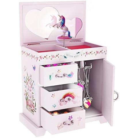 Pretty Me Unicorn Musical Jewelry Box Cover