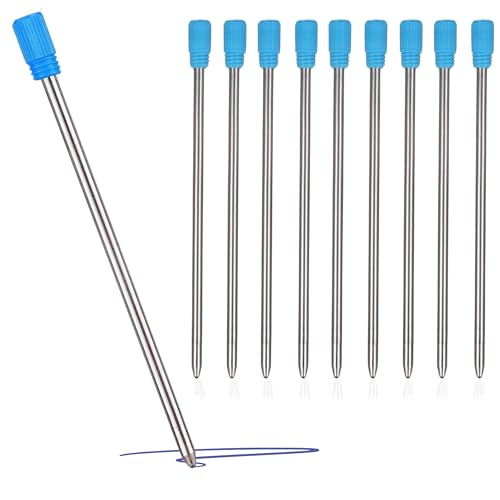 5 x 2.75 Recharges pour Stylo Bille Bleu 7cm Recharges Encre Bleue Compatible avec Swarovski Crystal Element et Diamond Crystal Stylus (5)