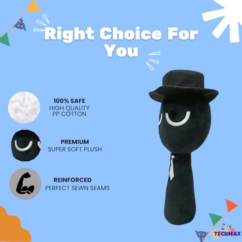 Image of Customized Text Black Sprunki Plushies