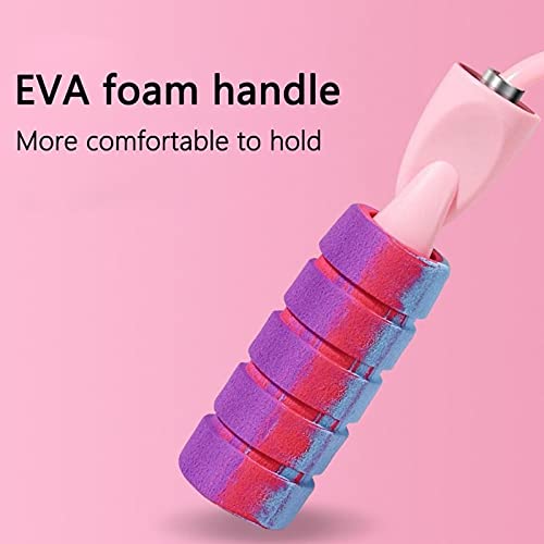 XIANGFATS Skakanka Skokowa lina obciążająca bez liny pomijania fitness gniewne szybki bezprzewodowy skok liny Ćwiczenie odpowiednie dla mężczyzn pani (Color : Pink)