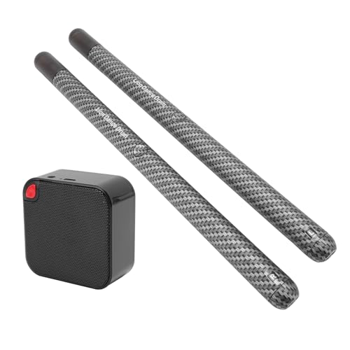 Dpofirs Air Drumsticks, Baquetas de aire portátiles con 2 sonidos para práctica silenciosa, para principiantes adultos y niños miniatura 1