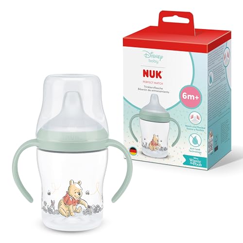 NUK Perfect Match Nuit Tasse d’apprentissage | 6+ mois | 150 ml | Tasse anti-fuite pour bébés |...
