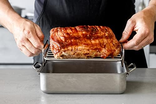 MasterClass Large Roasting Rack, Stainless Steel, 32 x 23.5 x 8 cm