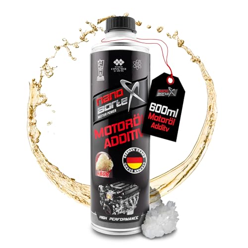 NanoBorTeX - Öladditiv 600ml | Hochleistungs Motor- und Verschleißschutz mit BOR Nano-Technologie - reduziert Reibung, verbessert Motorleistung, verringert Kraftstoffverbrauch | für alle Motoren