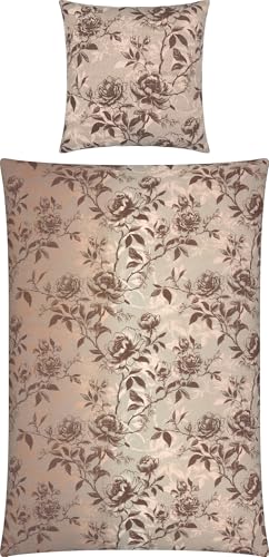 Erwin Müller Bettwäsche Feinbiber beige Größe 1x 135x200 cm + 1x 80x80 cm