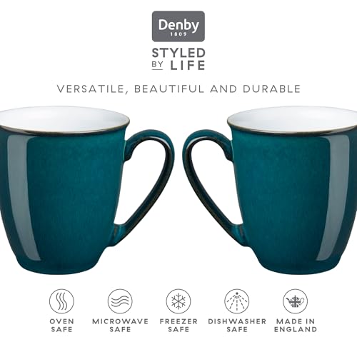 Set de 2 Mug de Cerámica Verde Denby 330 ml miniatura 3