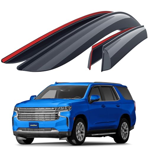 Goodyear Shatterproof Window Deflectors for Chevy Tahoe/Cadillac Escalade/GMC Yukon 2021-2026,