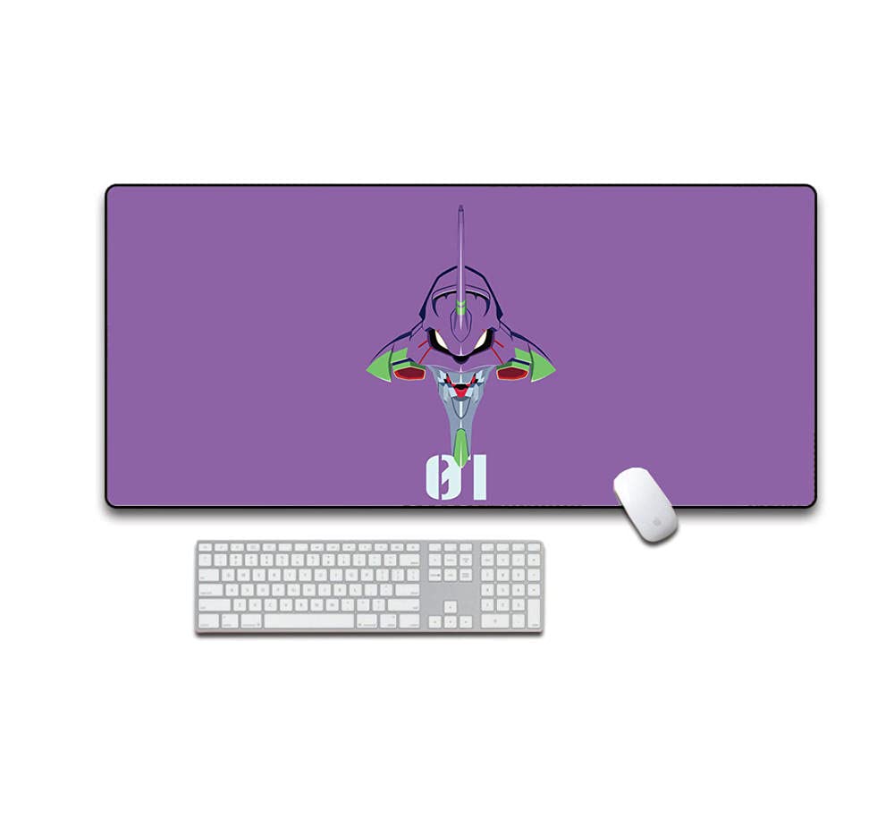 Gaming Mouse Pads Evangelion 01 Patterned Keyboard and Desk mat Computer Mouse pad LOL Mouse pad CSGO Mouse pad XXL(400X900mm)