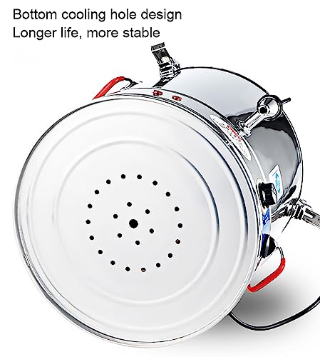 PILYON Commercial Large Capacity Catering Urn, 30L/40L/50L/60L Hot Water Boiler Dispenser, Stainless Steel, 30-110°C Temperature Control for Cafe, Office, Home,70L