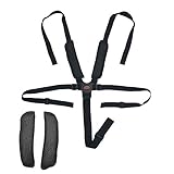 Verstellbarer und bequemer Babysitzgurt: Schultergurt (LxW): Ca. 75 x 2,5 cm, Gürtel (LxB): Ca. 65 x 2,5 cm, Hüftgurt (L x B): Ca. 55 x 3,8 cm.