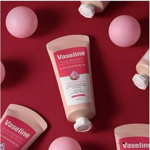 Image of Vaseline 24H Deep Moisture Hand & Nail Cream Made in Korea - Intensive Hydration for Extremely Dry Skin - 60ml Tube