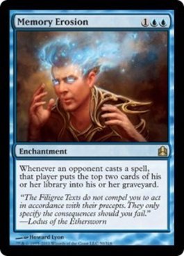 Magic The Gathering - Memory Erosion - Commander