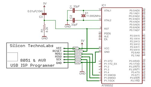 Silicon TechnoLabs ATMEL 8051 AVR USB ISP Programmer Support AT89S51, AT89S52, AT89Sxx, ATMEL ATmega, ATtiny Microcontrollers - Image 2