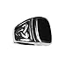 Black Onyx Stainless Steel Triskle Ring (12)