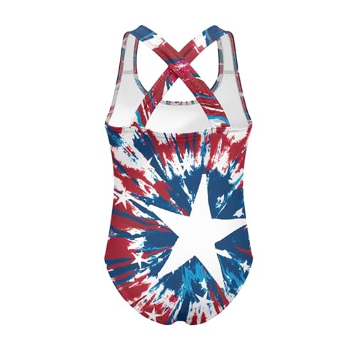 Image of Girls One Piece Swimsuit Teens Cross Back Summer Beach Wear for 5-14Y