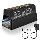 Electric Rat Trap Kill Instantly Safe Mouse Trap for Indoors Rat Killer High Voltage Rechargeable Battery Reusable Easy Set Electronic Killer Pest Control Trap for Mice Hamsters Voles
