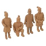 Construction robuste : fabriqués à partir de matériaux de , ces guerriers en terre cuite sont robustes, résistants à la décoloration et conviennent parfaitement à une collection et une exposition de statues décoratives à long terme. mini soldat en terre cuite, figurine antique