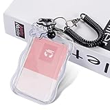 SHENLIU 1 Stück Photocard Holder, Acryl K-pop Photocard Holder Fotokartenhalter Ausweishülle K-pop Photocards Mit Schlüsselanhänger Für Idol Album Karten Bank Foto Studentenbus Kartenanhänger