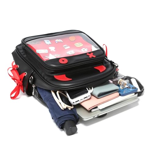 Image of CHERRY SAUCE Devil Halloween Ita Backpack Crossbody Purse For Gothic Anime