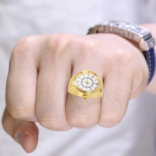 Ring Clock | Finger Clock Ring Watch | Mens Womens | Adjustable