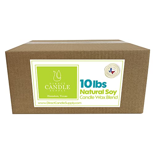 Soy Wax for Candle Making | 10lb Soy Candle Wax Slab | Smooth Blend for High Load Fragrance Formulation |Candle Making Supplies
