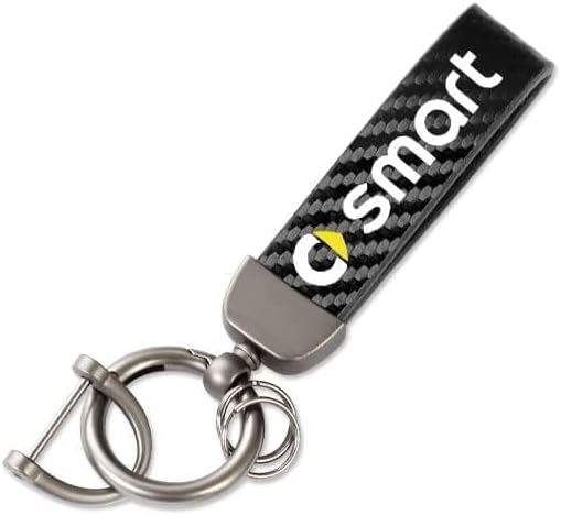 Car Keyring for Smart Brabus, Car Key Chain Key Ring for Car Keys Personalised Keychain Key Organiser Car Key Fob Accessories,B