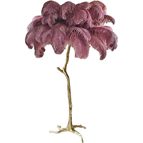 Lampadaire en plumes véritable plume d'autruche luminaire chambre