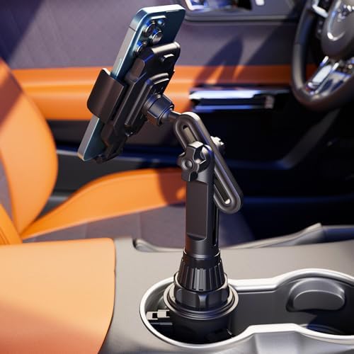 Car Cup Holder Phone Mount - Adjustable Cupholder Cell Phone Holder for Smartphone iPhone 11 Pro/XR/Xs/XS Max/X/8/7Plus/Galaxy/Xperia/Samsung