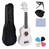 Full Set of 21 Inch Guitar Toys for Kids, Pink Educational Toys for Kids White Koto + Accessories