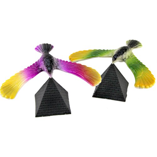 Isuper Uccello di bilanciamento 16cm di Apertura alare Giocattolo Fisico (Colore Casuale)