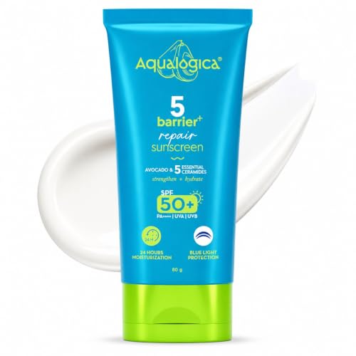 Aqualogica 5 Barrier+ Repair Sunscreen with Avocado & 5 Essential...