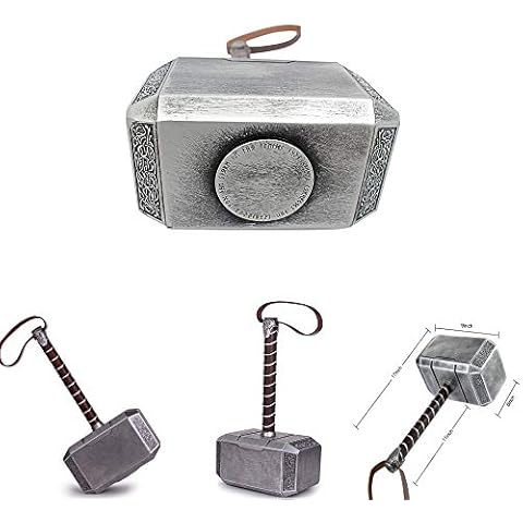 MASTERGOSWORDS Thor Mjolnir Hammer Collectible 1:1 Replica Cosplay Costume Prop Toy (Resin-Without Standing Base) Cover