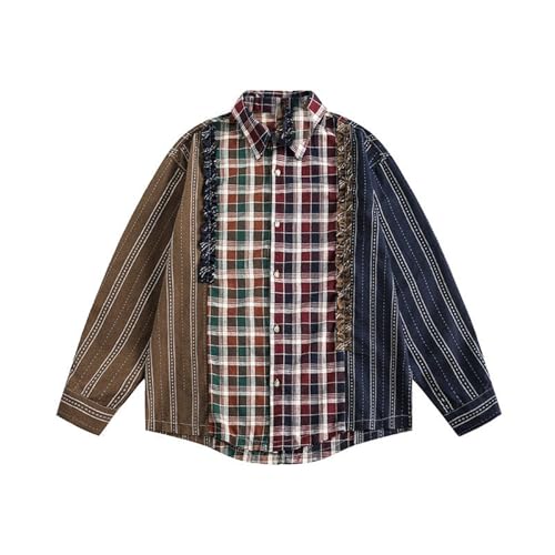 Chemise d'automne rétro pour hommes GUOYUXIAO style casual chic