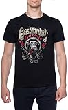  Gas Monkey Hombres Camiseta De Manga Corta Negro Cuello Redondo Men T-Shirt Black Round Neck