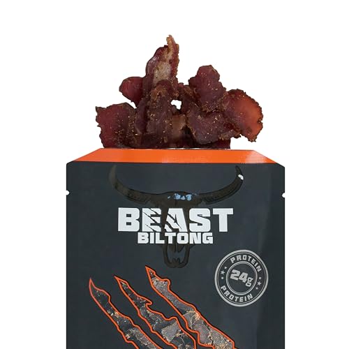 Beast Pharm | Biltong Beef Snacks 12 Pack, 24G Protein Per 40G Bag, 4 Assorted Flavours - 5