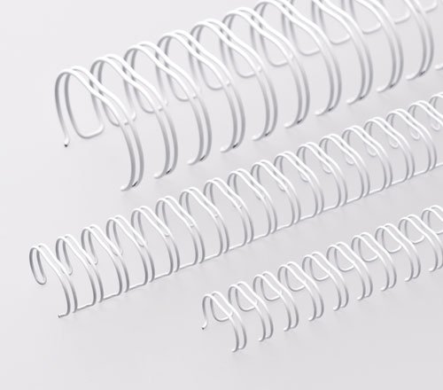 Anneau wire Renz 321100016 peigne métal blanc 11mm pas 2:1 pas A5 pour reliure de cahier