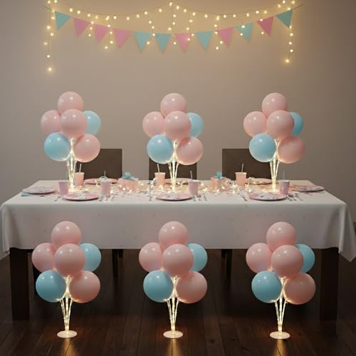 Image of Lightsfever 6 Sets LED Balloon Table Centerpieces for Party Decorations