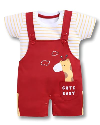 Image of Toonyport Baby Boy Cute Mamma's Munckin Dungaree (Pink)