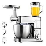 Multifunktionaler Elektrischer Mixer, 5 L Fassungsvermögen, 6+p-geschwindigkeitsstufen, Zum Entsaften, Fleischwolfen Und Rühren